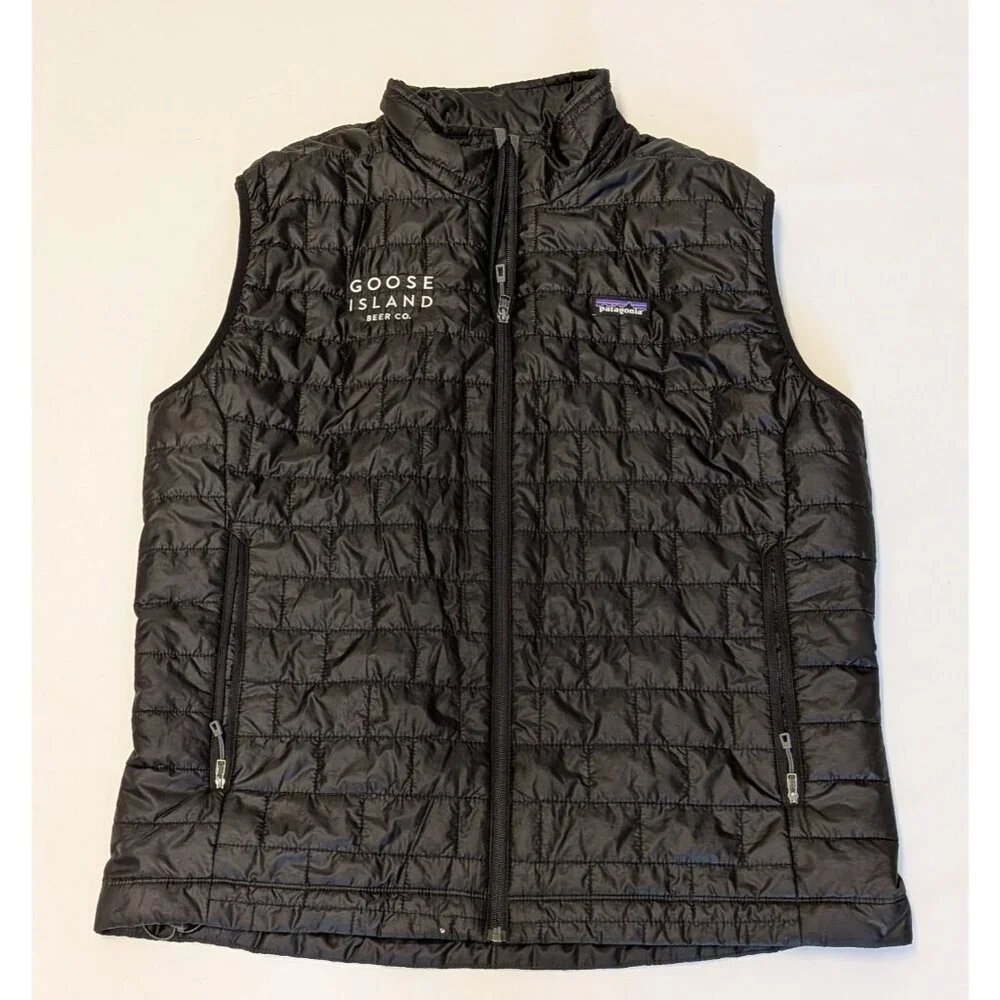 Patagonia Mens Nano Puff Black Zip Vest Goose Island Beer Co Size XL 84242 - Picture 10 of 10